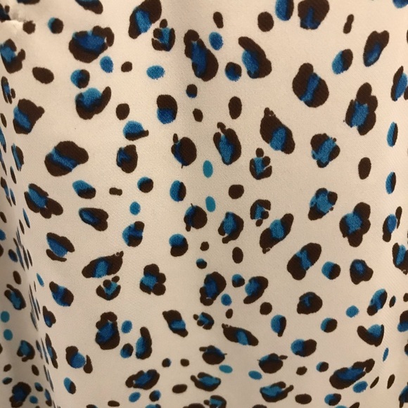 CAbi Camilla Leopard Print Shirt Dress blue medium - Picture 6 of 12